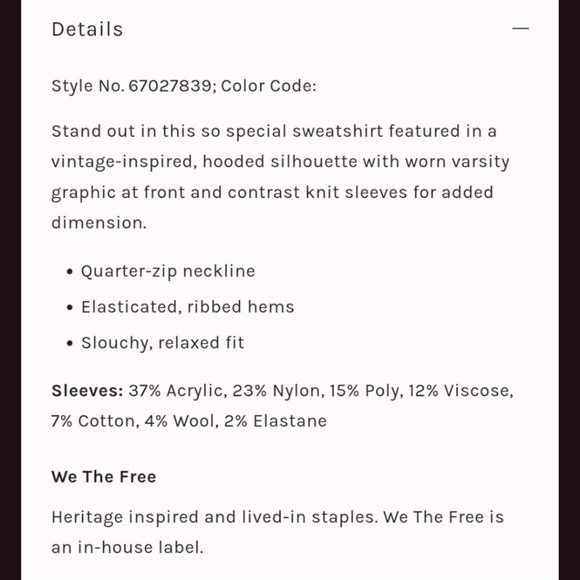 We The Free People MIXED TAPE media Hoodie Sweatshirt Sweater Sleeves Ruffgrrl - Picture 16 of 16